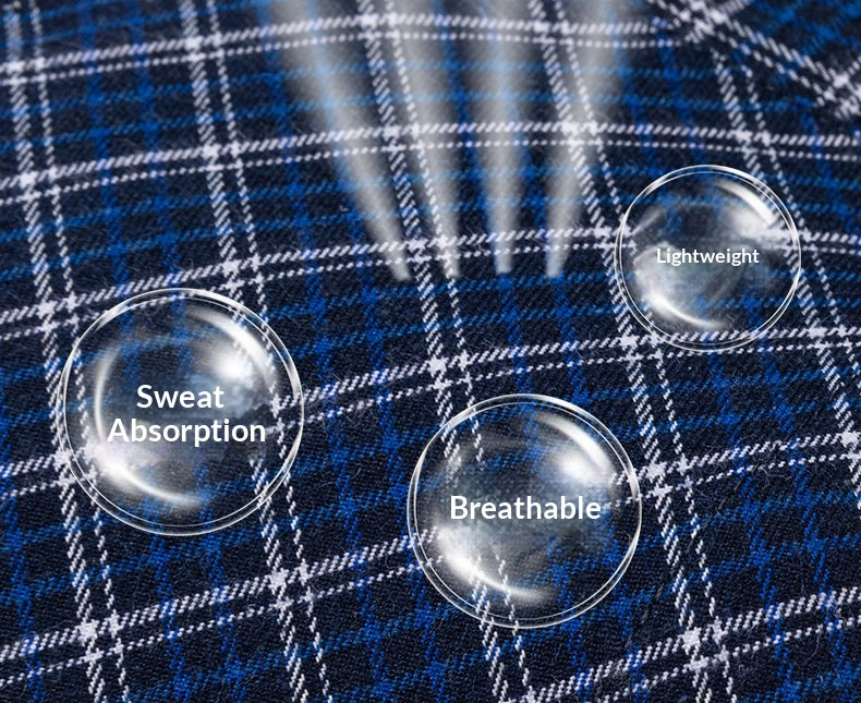Retro Brushed Long-Sleeve Casual Cotton Plaid Shirt