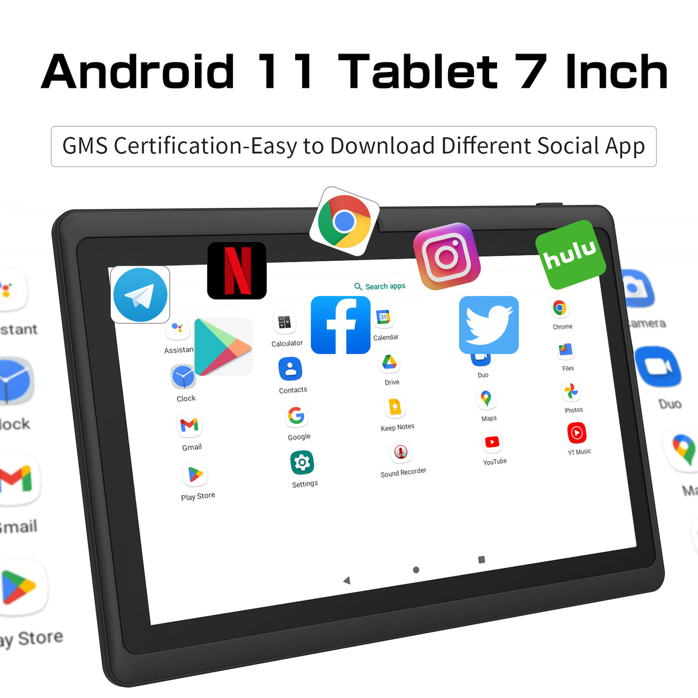 7-inch Android Tablet with a Protective Silicone Case