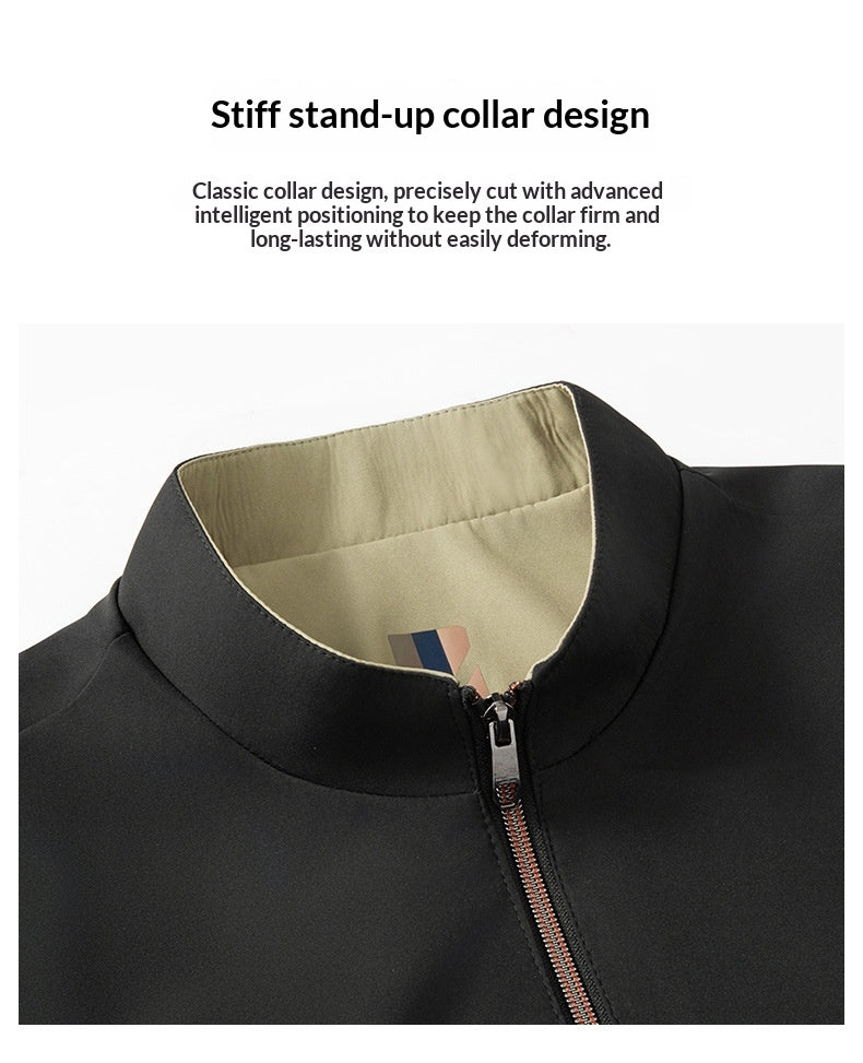 Versatile Casual Stand-Collar Jacket