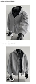 Casual Cropped Cardigan Hoodie – Stylish Comfort for All Seasons