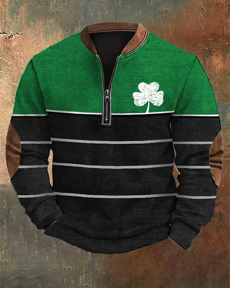 Men’s 3D Digital Print Fashion Zip-Up Hoodie