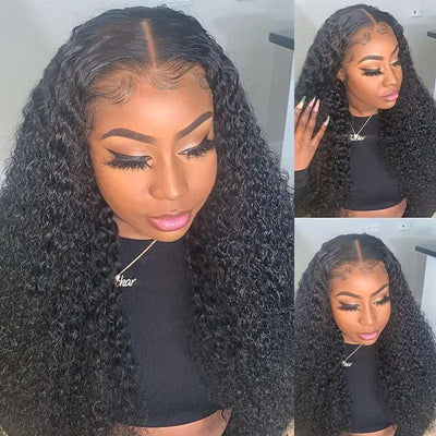 Front Lace Wig – Middle Part Long Wavy Hairstyle, Fluffy & Natural Full Head Look