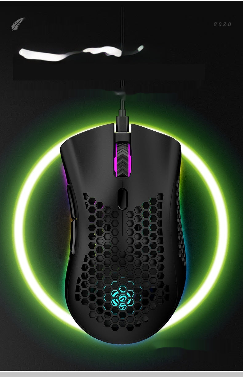 Hollow-Out Luminous Wireless Gaming Mouse
