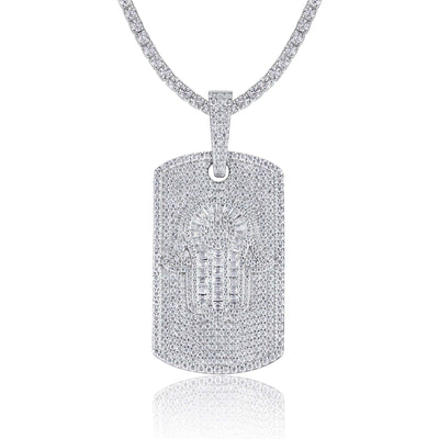 Luxury Moissanite Necklace – Plated Pendant, Light Luxury Jewelry