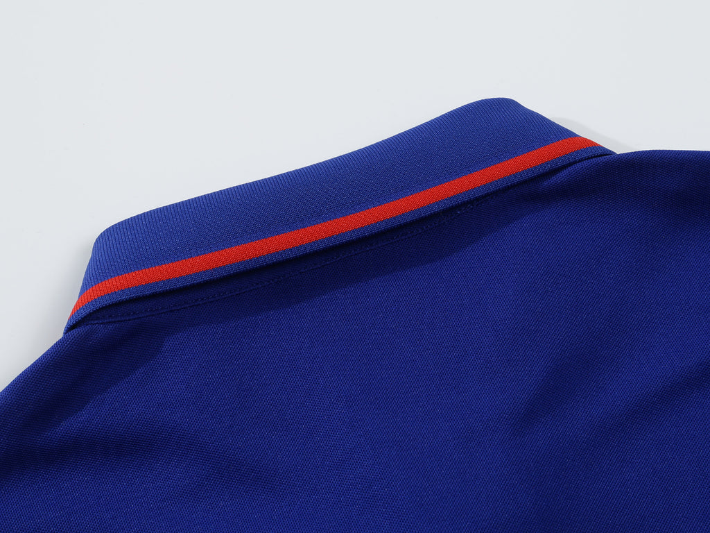 Solid Color Men’s Polo Shirt – Stand-Up Collar & Short Sleeves