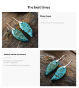 Light Luxury Teardrop Phoenix Stone Earrings