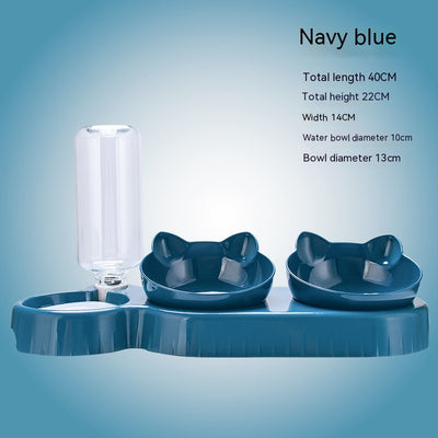 Plastic Double Cat Bowl