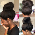Women’s Handwoven Black Long Straight Wig