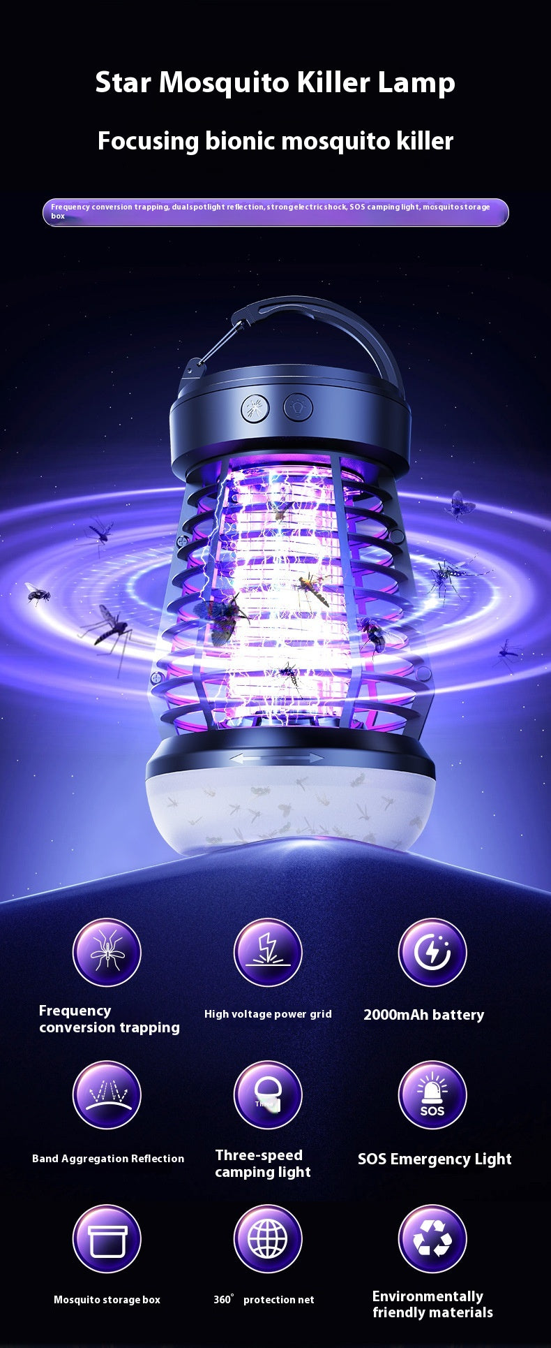 2-in-1 Mosquito Killer Lamp