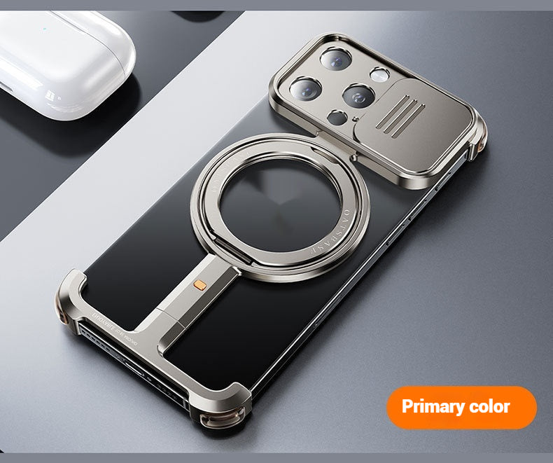 Magnetic Bezel-Free 360° Rotating Bracket Phone Case