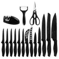 17-Piece Stainless Steel Kitchen Knife Set