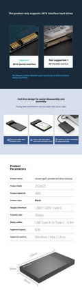 2.5-Inch Type-C Mobile Hard Disk Box