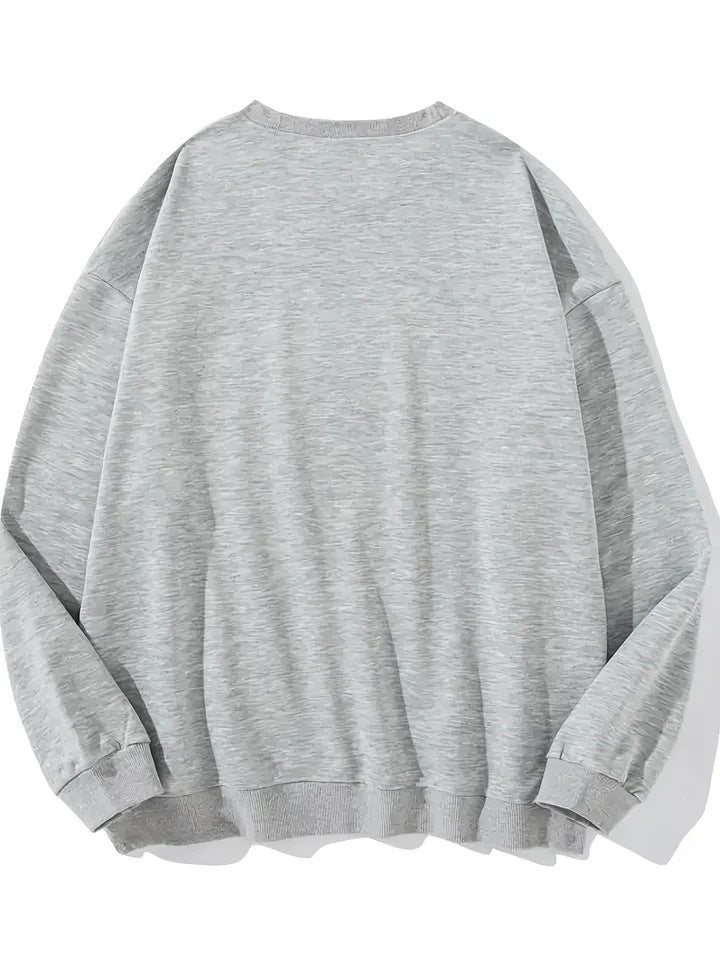 Men’s Casual Loose Oversized Sweatshirt – Fall & Winter Comfort Wear
