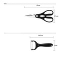 17-Piece Stainless Steel Kitchen Knife Set
