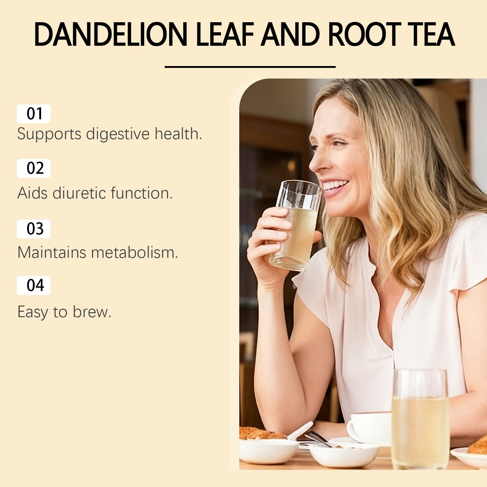 Dandelion Leaf & Root Nourishing Tea –Detox & Digestive Wellness Blend (60g)