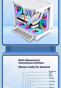 Panoramic Glass 360° Water‑Cooled Desktop Computer Host