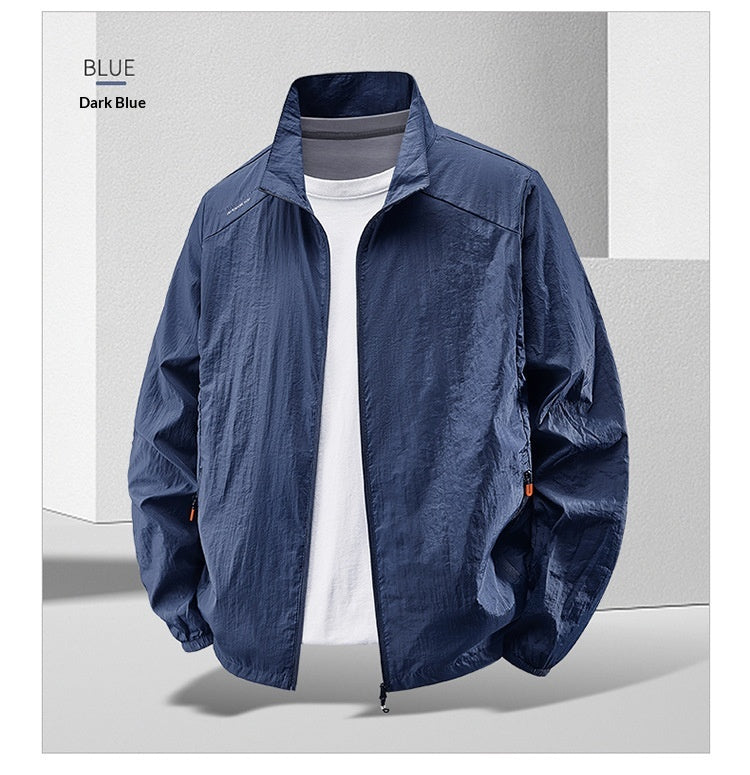 Men’s Lightweight Casual Large-Size Sun Protective Jacket