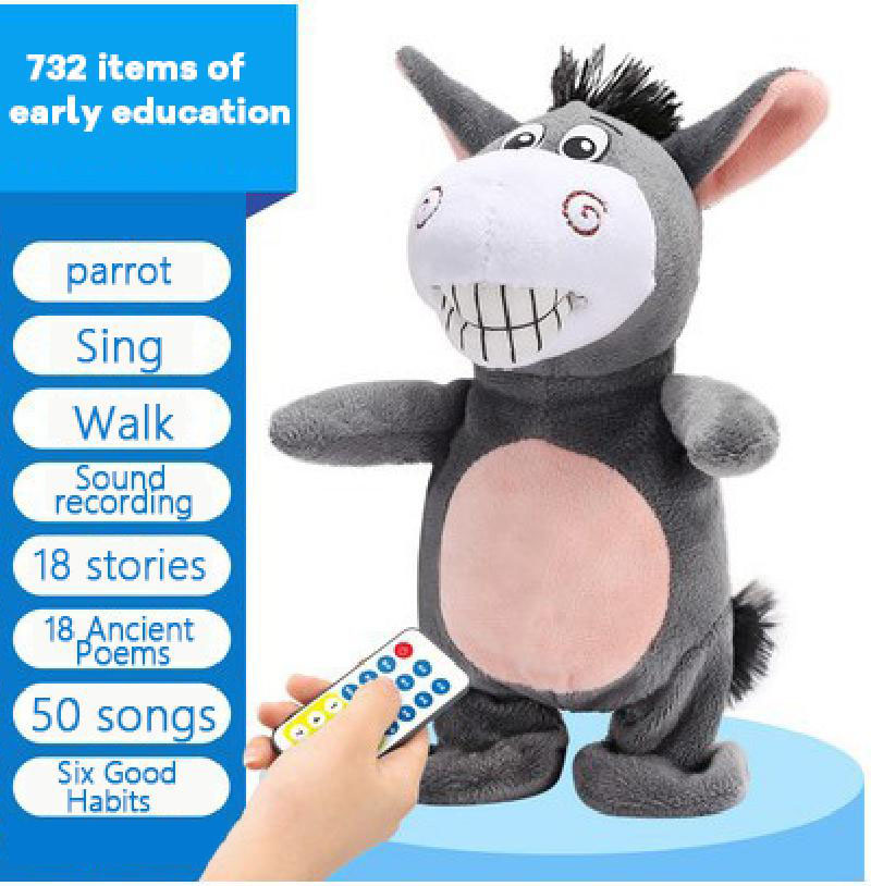 Electronic Robot Donkey – Remote Control Plush Toy for Kids