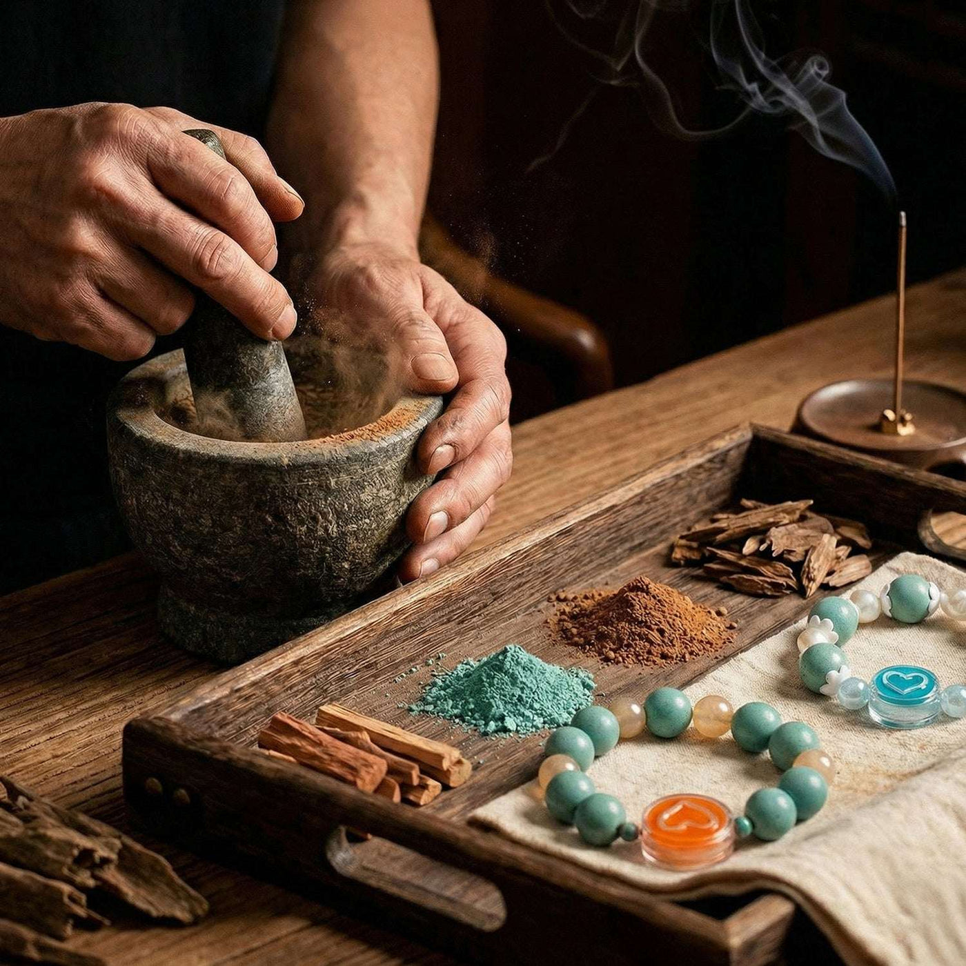 Traditional Chinese Medicine Bead Bracelet – Wellness Jewelry for Balance, Energy & Style
