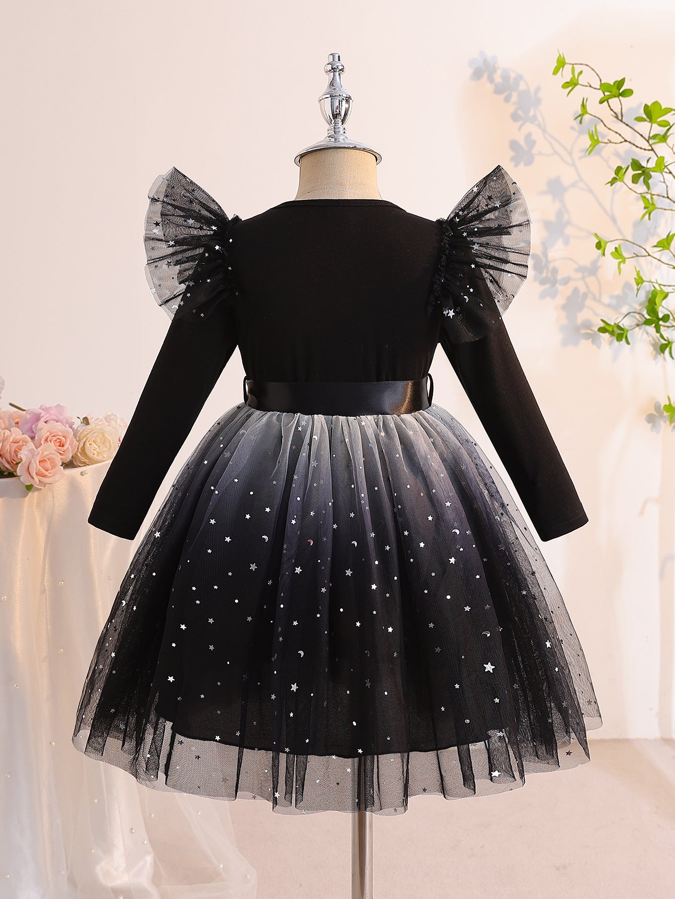 Girls’ Gradient Multicolor Tulle Dress