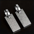 18K Gold-Plated Hollow Rectangle Hoop Earrings
