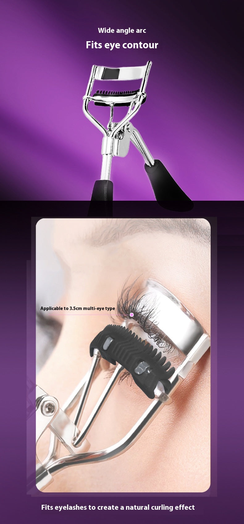A4 Eyelash Curler with Comb