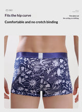 Men’s All-Cotton Boxer Briefs – Printed Design for Comfort & Style