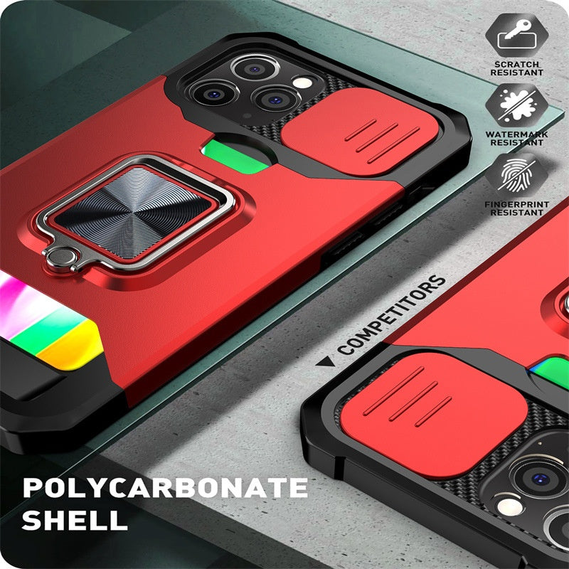 Sliding Window Card Insert Phone Case