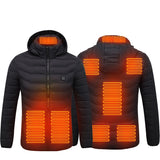 Smart 8-Piece Heating Cotton-Padded Thermal Coat