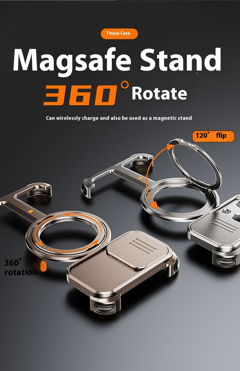 Magnetic Bezel-Free 360° Rotating Bracket Phone Case