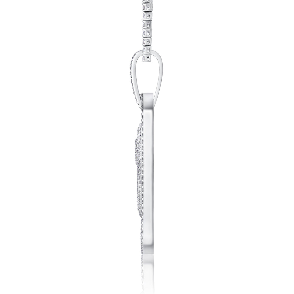 Luxury Moissanite Necklace – Plated Pendant, Light Luxury Jewelry