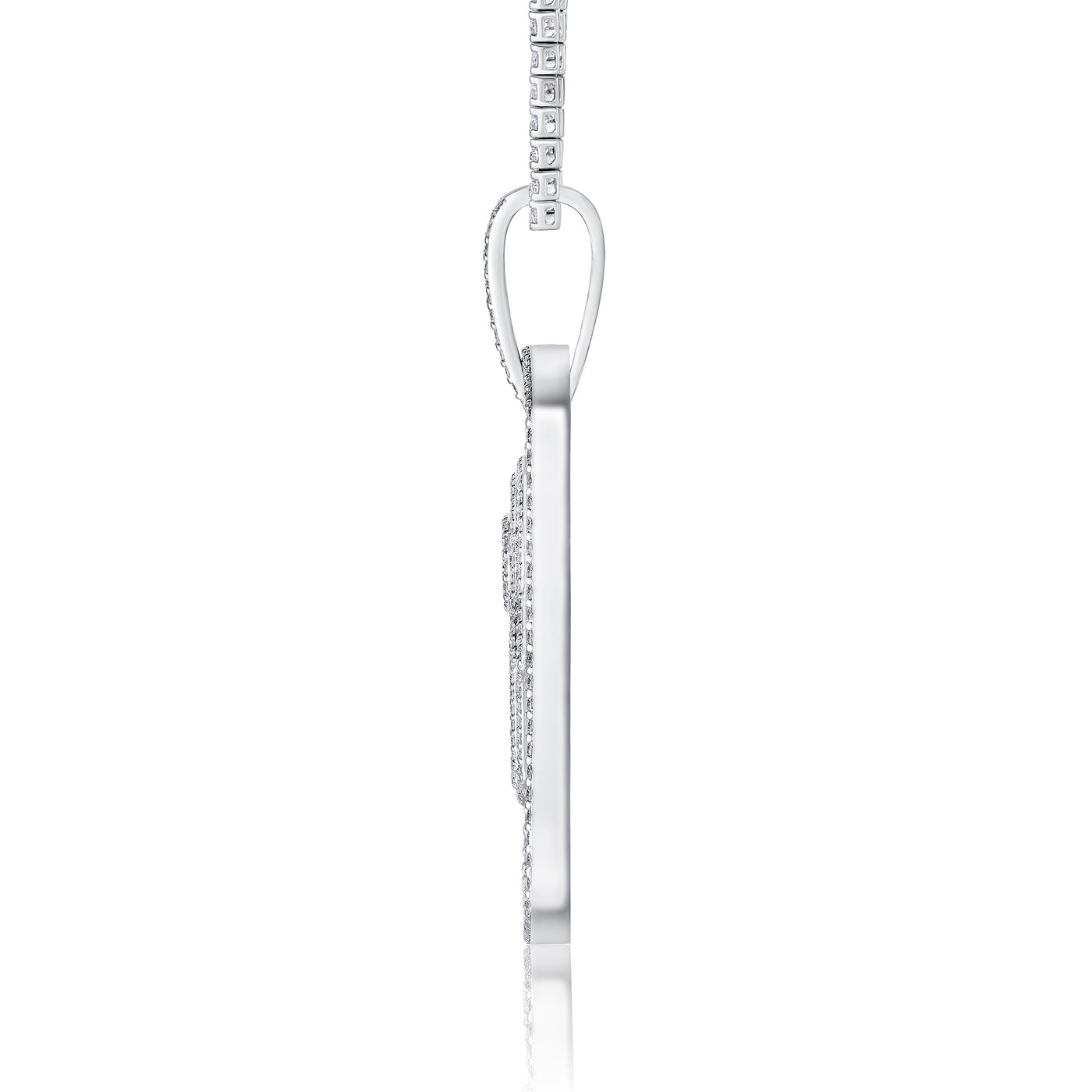 Luxury Moissanite Necklace – Plated Pendant, Light Luxury Jewelry