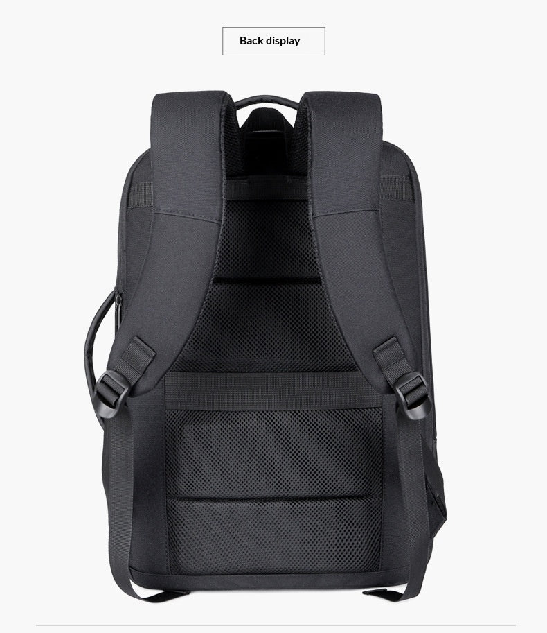 Multi-Functional Black Laptop Backpack