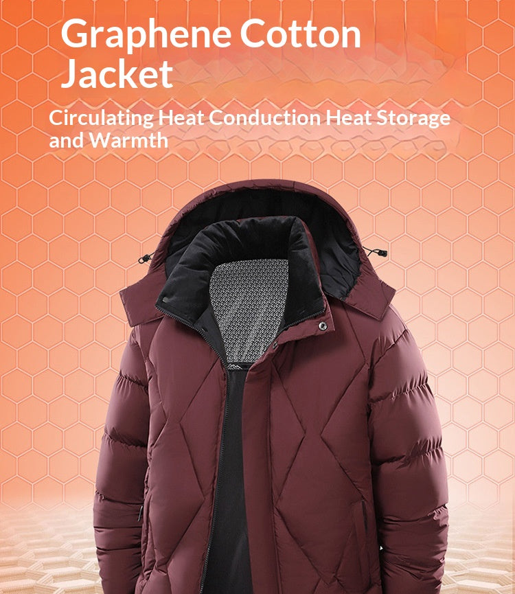 New Winter Men’s Detachable Hood Cotton-Padded Coat