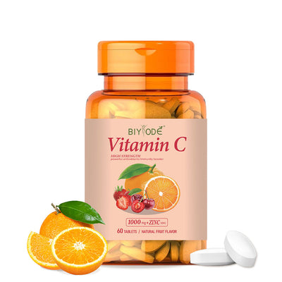 Wholesale Biyode Vitamin C Tablets – Natural Fruit Flavor, Vegan