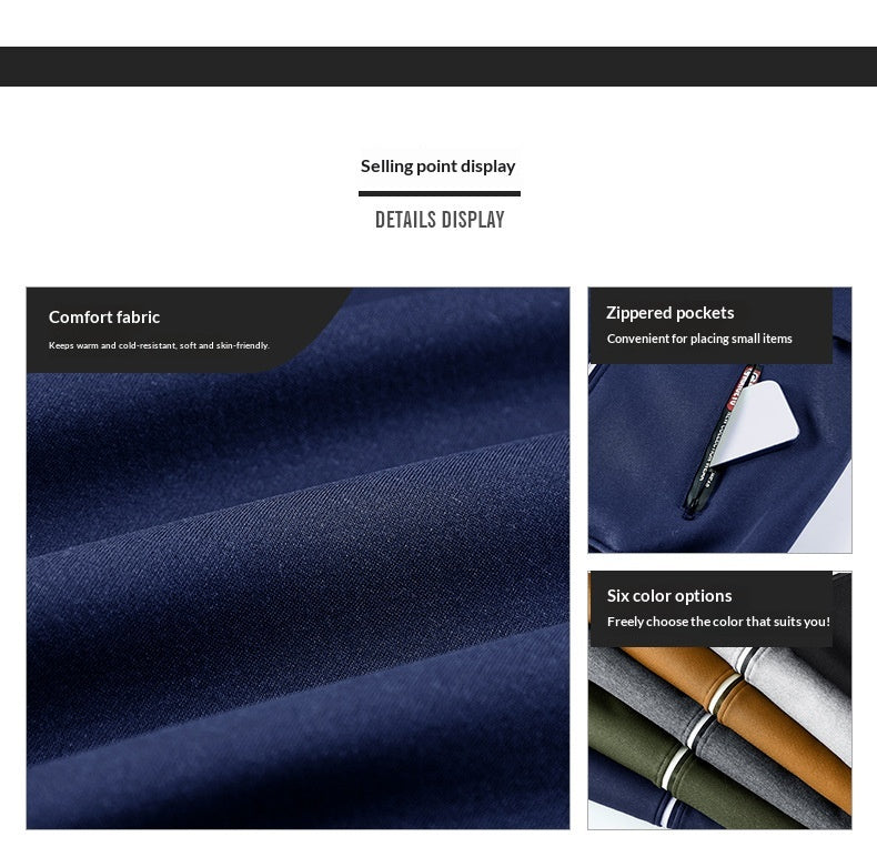 Men’s Thickened Winter Outdoor Lambswool Jacket – Extra Warm & Durable