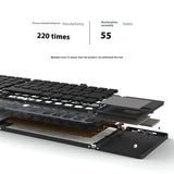 Mini Tri‑Fold Bluetooth Keyboard – Portable Thin Touch Keyboard