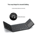 Mini Tri‑Fold Bluetooth Keyboard – Portable Thin Touch Keyboard
