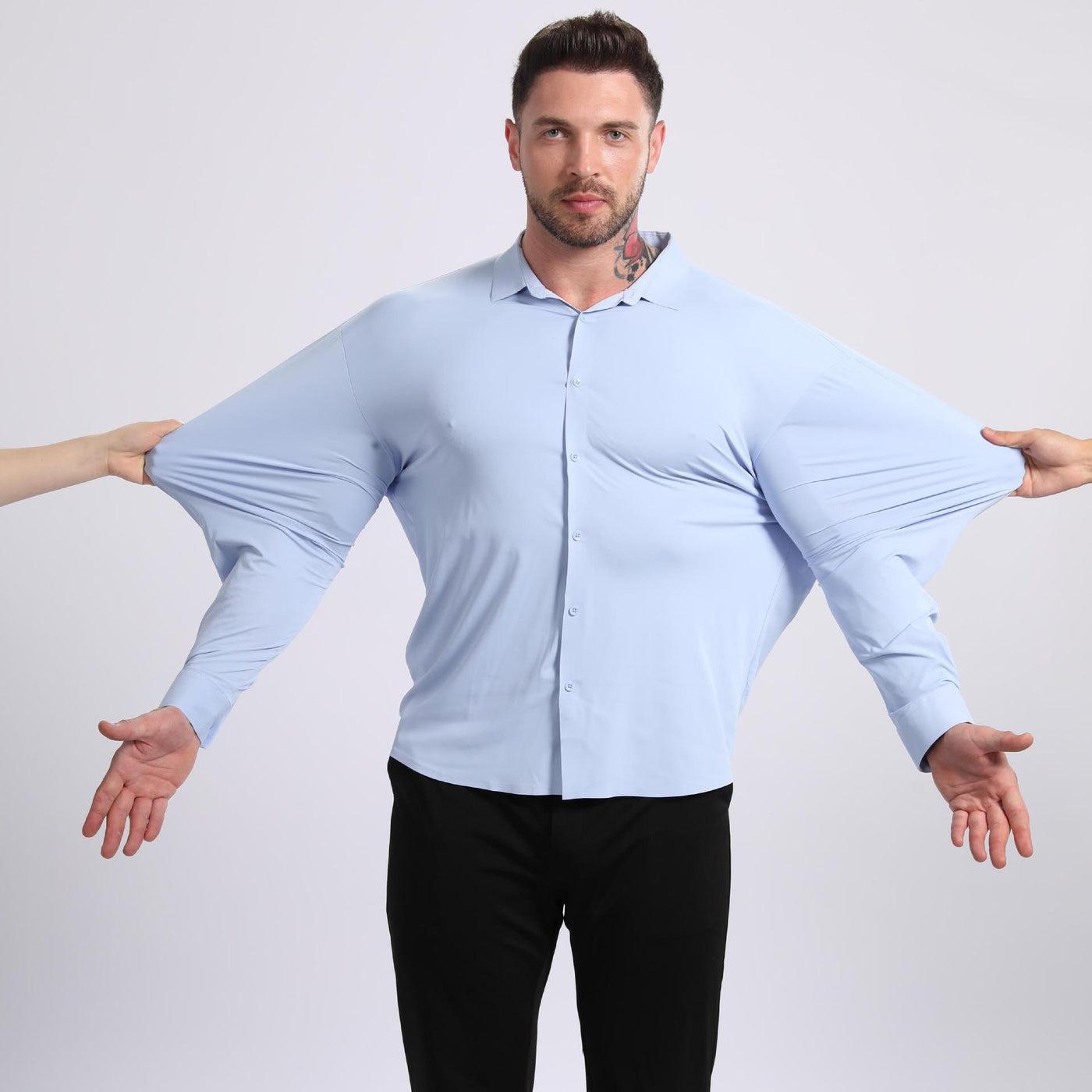 Silky Smooth Wrinkle-Resistant Large Size Shirt – Comfort & Redefined