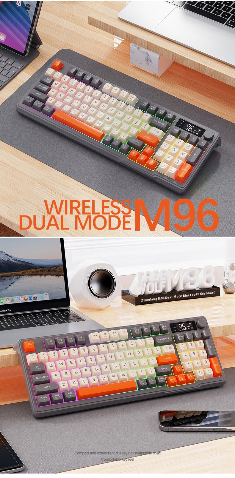 Wireless Bluetooth Dual-Mode Keyboard