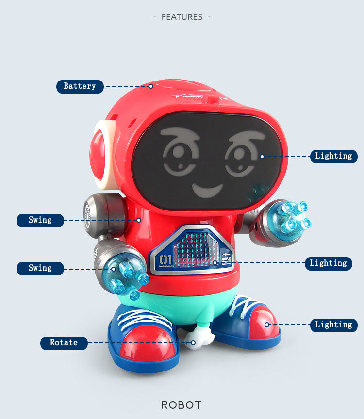 Electric Rock Robot – Music, Light, Automatic Walking & Dancing Toy