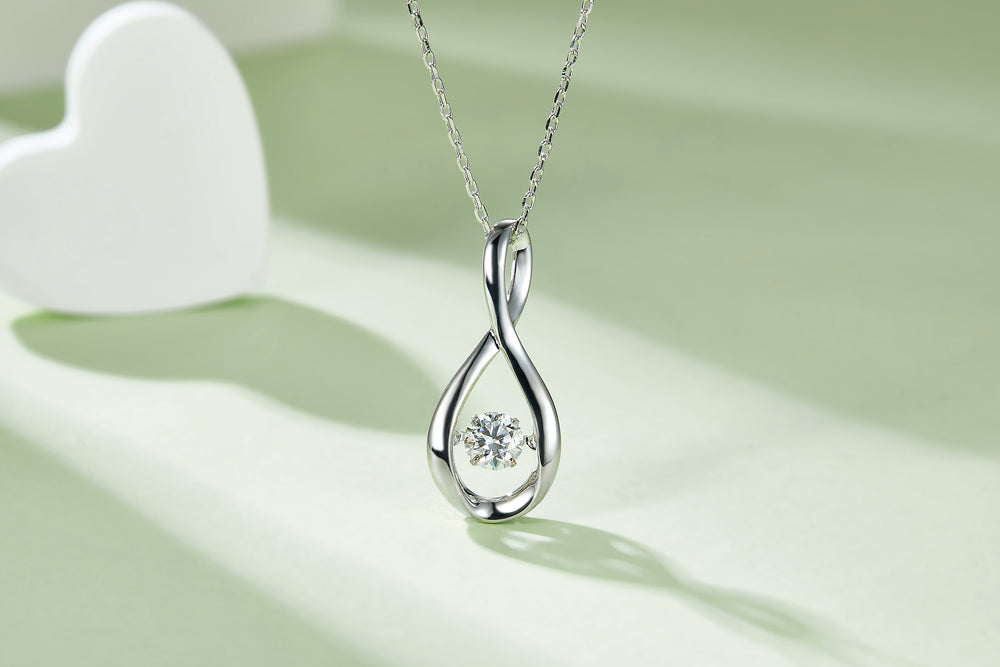 Luxury Moissanite Necklace – Plated Pendant, Chic Light Luxury Jewelry