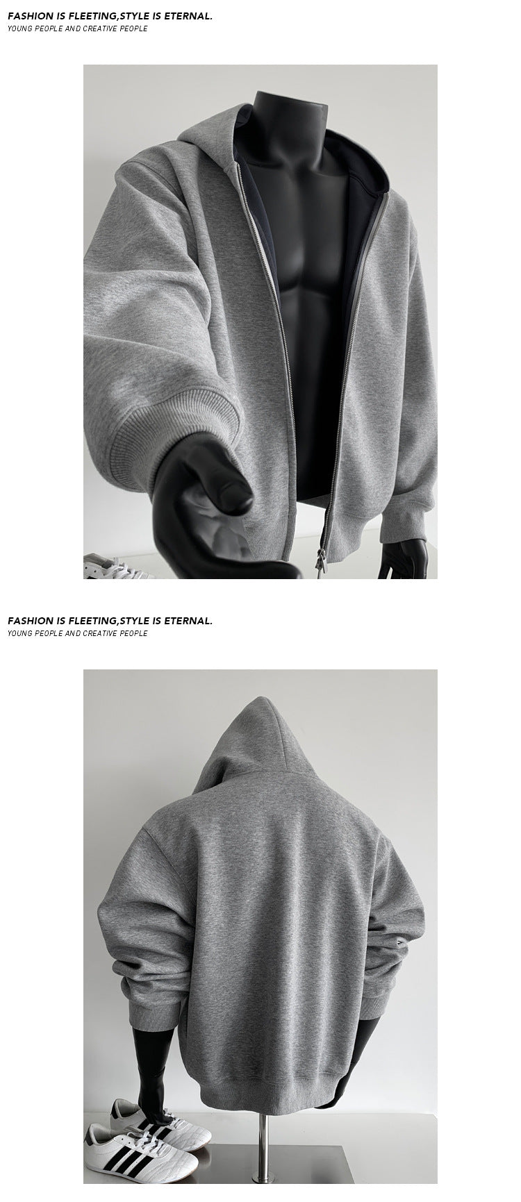 Casual Cropped Cardigan Hoodie – Stylish Comfort for All Seasons