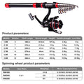 Long Cast Rod Fishing Reel Combination Set