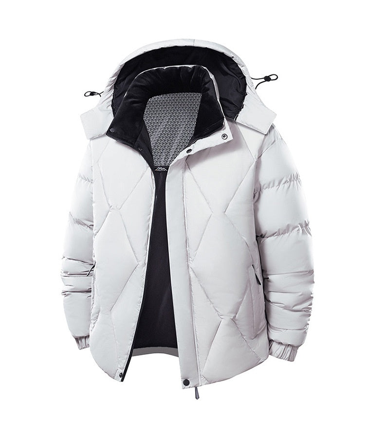 New Winter Men’s Detachable Hood Cotton-Padded Coat