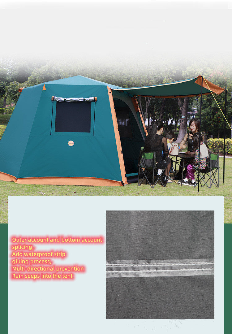 Outdoor Fully Automatic Camping Tent– 3 to 6 Person Waterproof Family Shelter