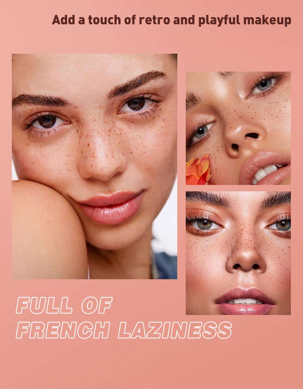 Brown Facial Pseudo Freckle Makeup Brush