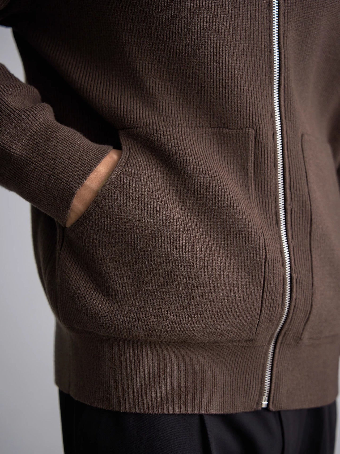 Men’s Autumn/Winter Zip-Up Sweater Top Coat – Warm & Stylish