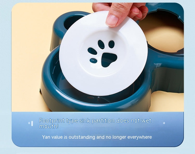 Plastic Double Cat Bowl