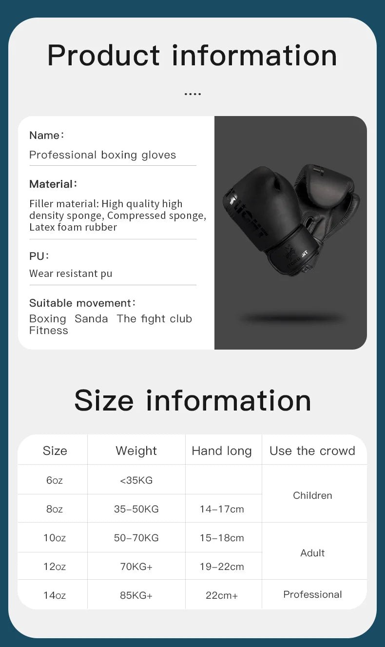 Sanda Muay Thai Fighting Gloves